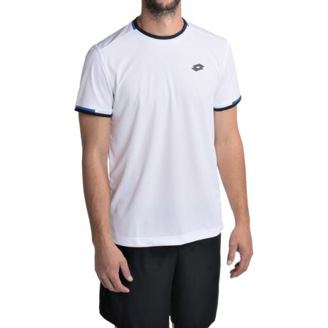 50%OFF メンズテニスシャツ ロトAydexシャツ - ショートスリーブ（男性用） Lotto Aydex Shirt - Short Sleeve (For Men)